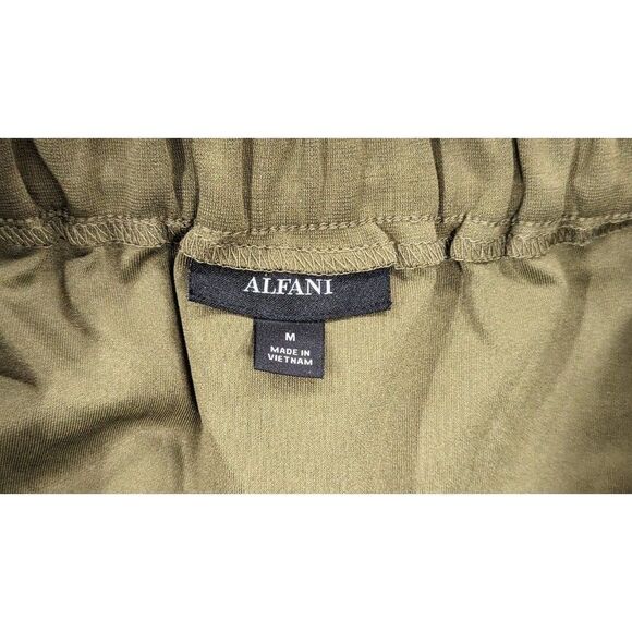 Alfani 100128584MS Womens Size Medium Avocado Elastic Waist Knee Length Skirt - Picture 7 of 9